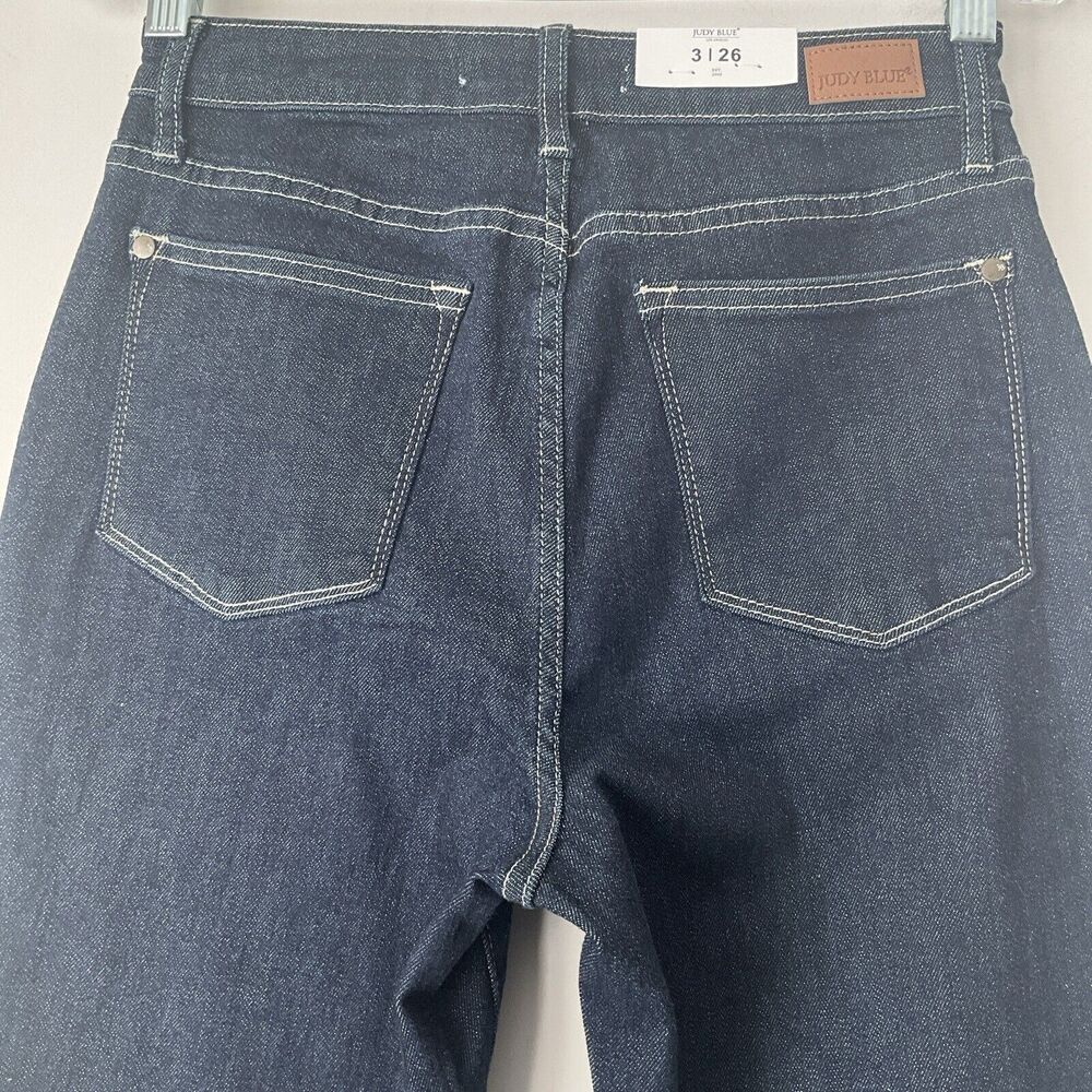 Judy Blue Rinse Wash Mom Jeans Dark Blue High-Rise 26 - Picture 8 of 14